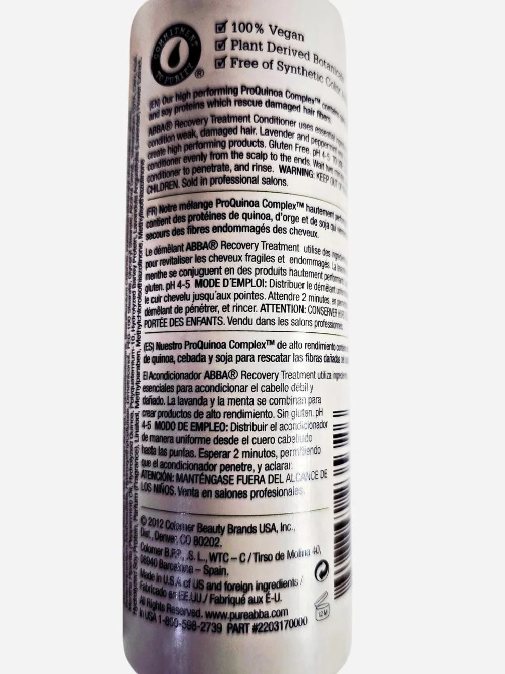 Abba Recovery Treatment ProQuinoa Complex Hair Rescue Formula Conditioner